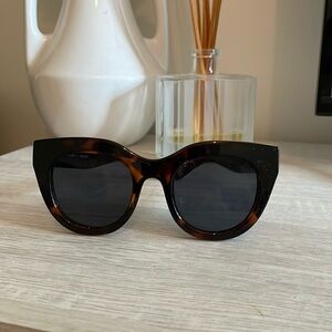 Le Specs Air Heart Sunglasses in Tortise